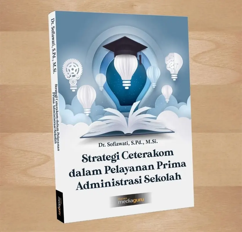 Sampul buku Strategi Ceterakom dalam Pelayanan Prima Administrasi Sekolah